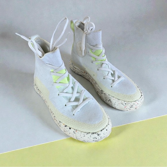 Converse All Stars Shoes - Converse Chuck Taylor All Star Crater Knit High-Top Sneakers (Women 5, Men 3)